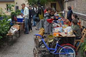 Flohmarkt auf dem Schulhof