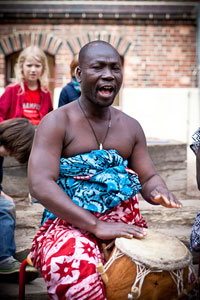 Besuch aus Ghana in der Ev. Grundschule Babelsber 